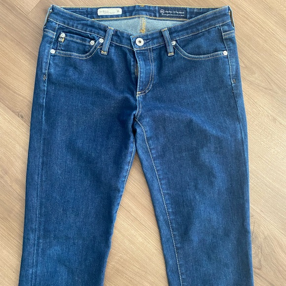 AG The Stilt Cigarette Skinny Jeans, 11-Year Journey, Sz. 28, Dark Wash - Picture 4 of 7